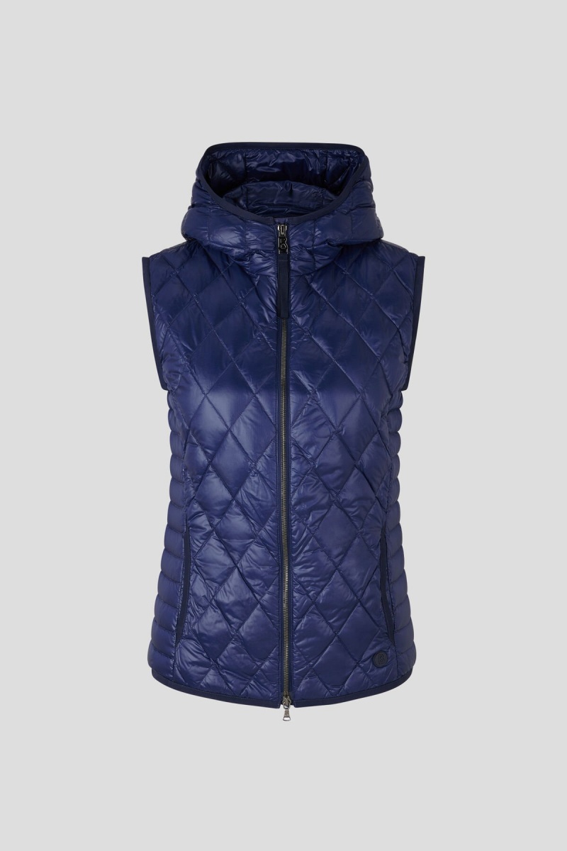 BOGNER Sport Pippa Down Waistcoat Dunkelblau | QN6573240