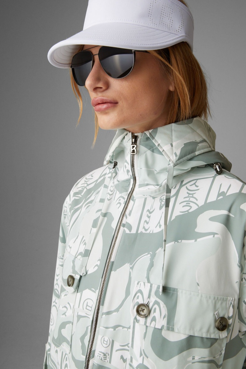 BOGNER Sport Zuma Coat Grün Weiß | RA6105823