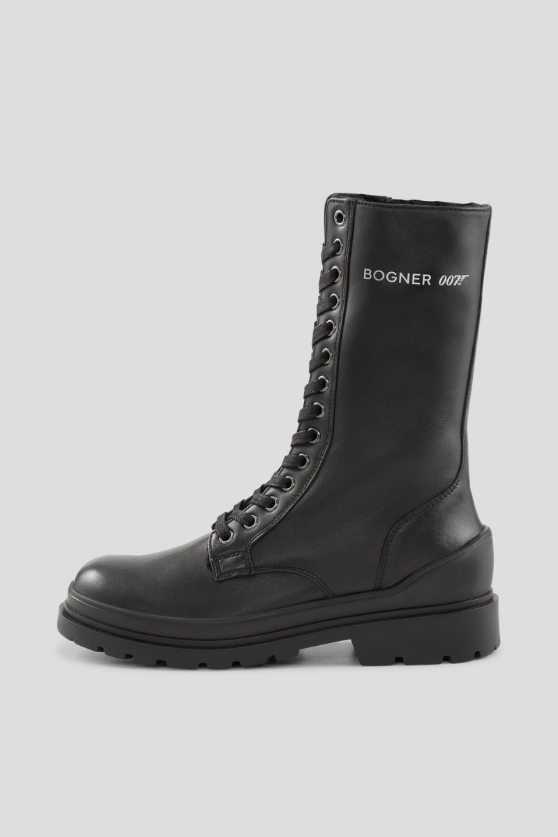 BOGNER St.Moritz X Bond 007 Boots With Spikes Schwarz | YB9531684