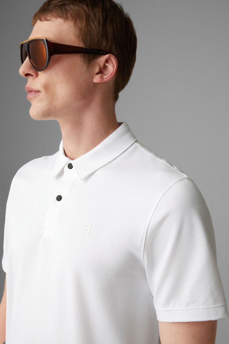 BOGNER Timo Piqué Polo Shirt Weiß | BK3908721