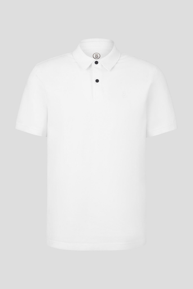 BOGNER Timo Piqué Polo Shirt Weiß | BK3908721