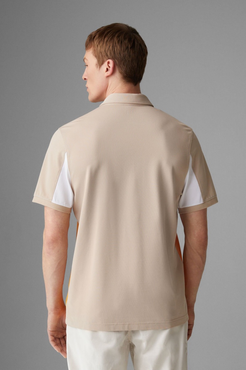 BOGNER Timo Polo Shirt Beige Weiß Orange | QJ5978460
