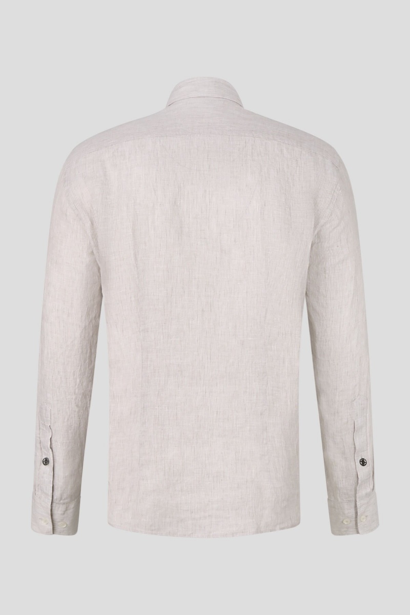 BOGNER Timt Linen Shirt Beige | CO2560483