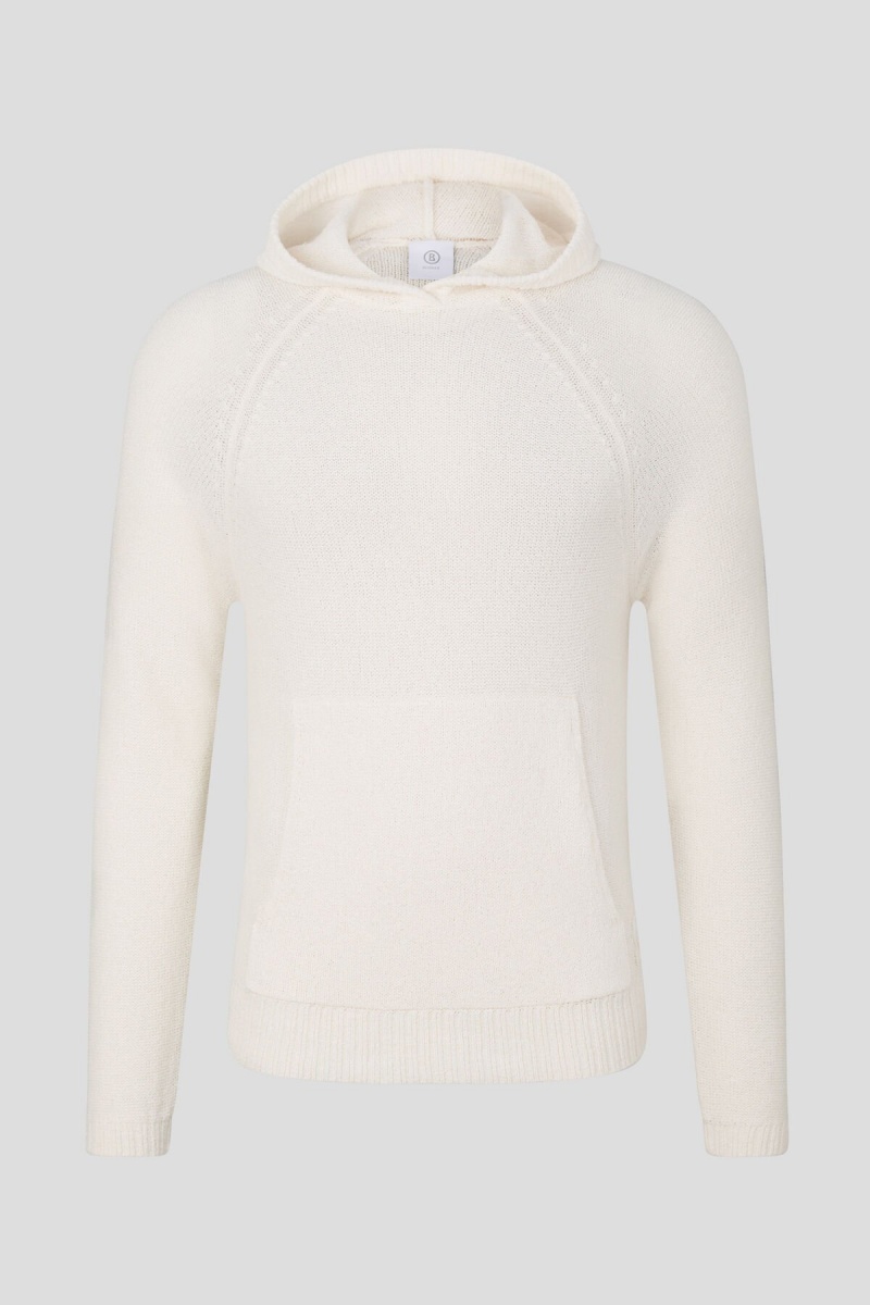 BOGNER Tom Gestrickt Hoodie Off-white | MV3670418