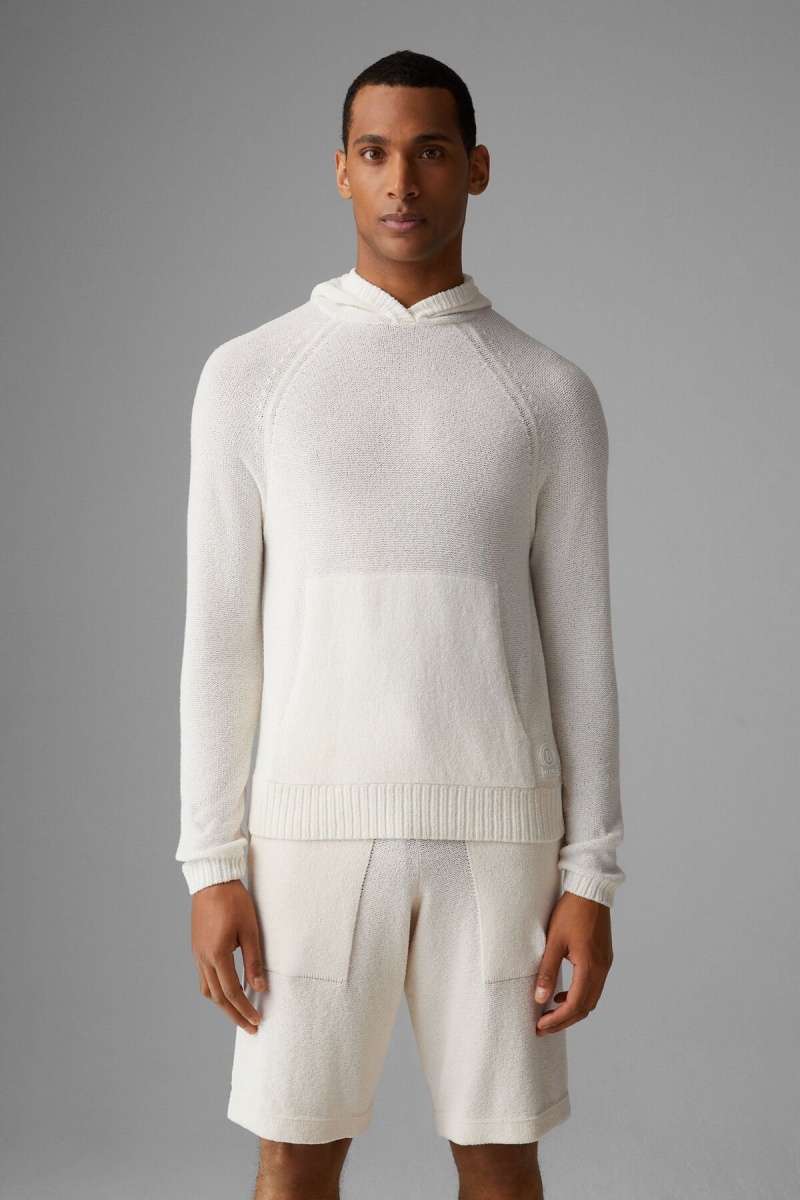 BOGNER Tom Gestrickt Hoodie Off-white | MV3670418