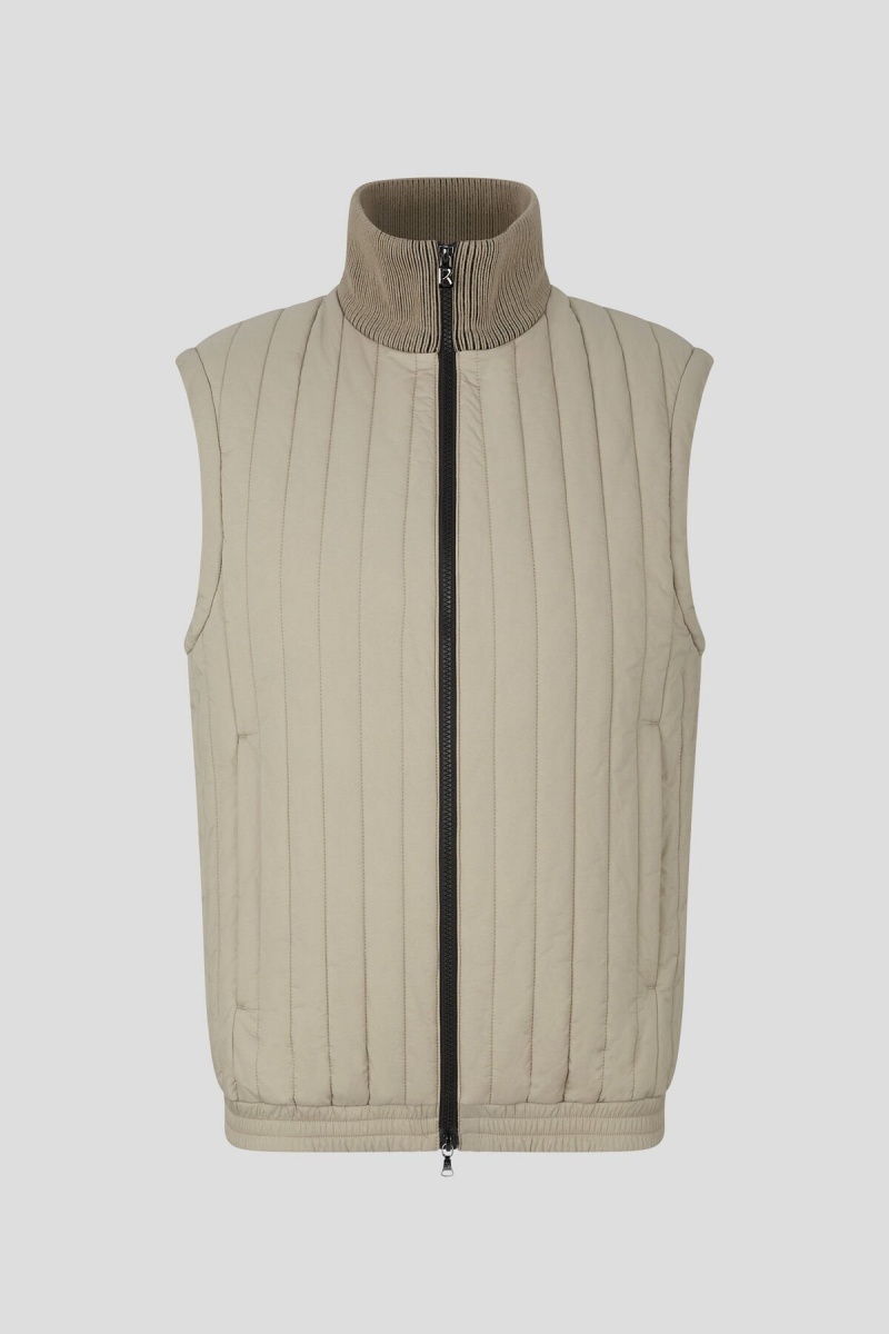 BOGNER Tony Gesteppt Waistcoat Beige | MW7396104