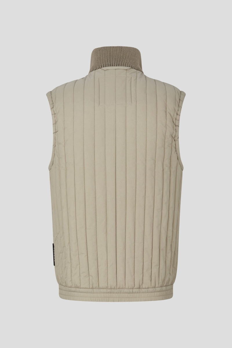 BOGNER Tony Gesteppt Waistcoat Beige | MW7396104