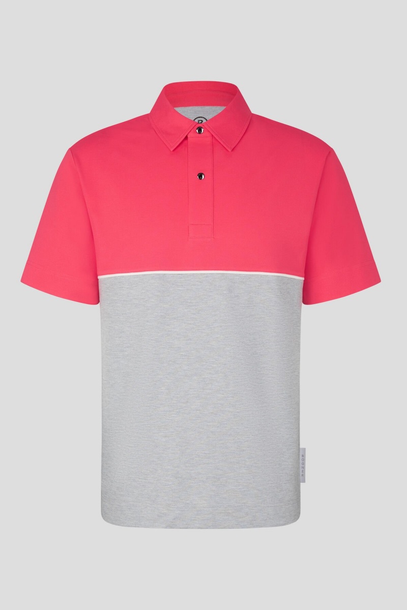 BOGNER Tristan Polo Shirt Rosa Hell | QR5612798