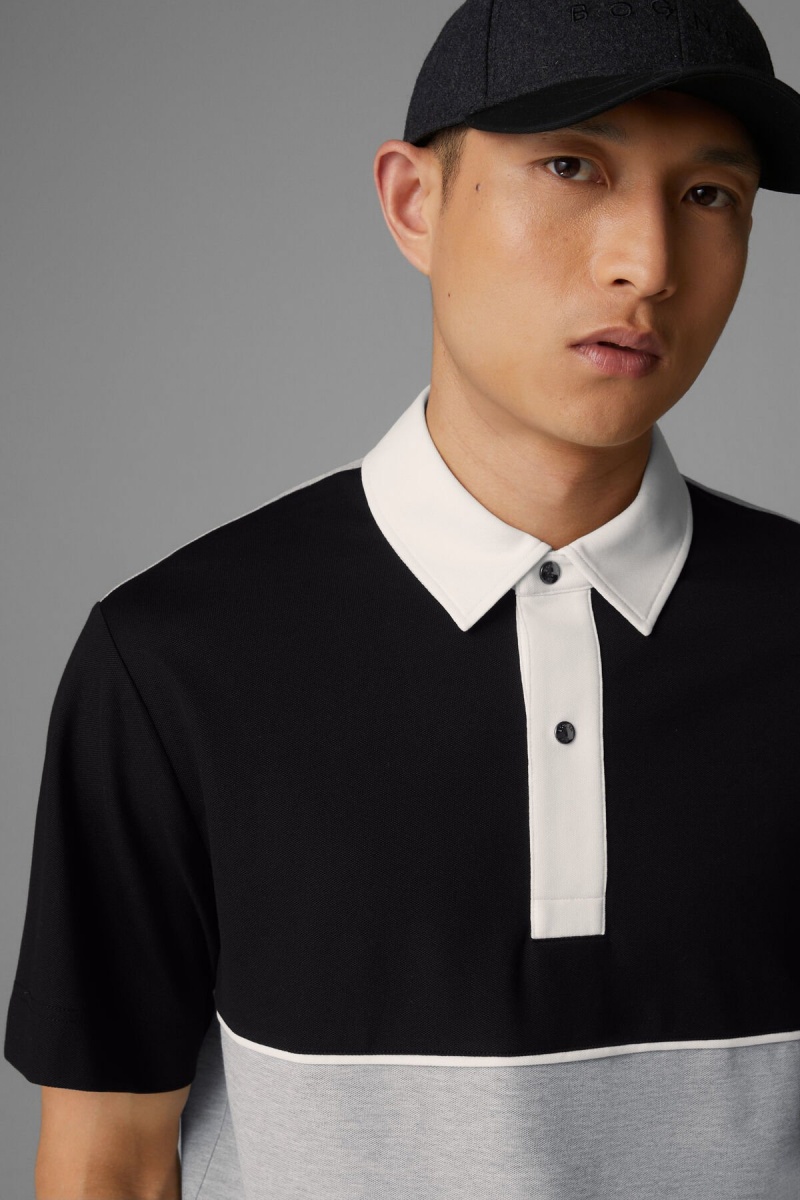 BOGNER Tristan Polo Shirt Schwarz Hell | PZ6893521
