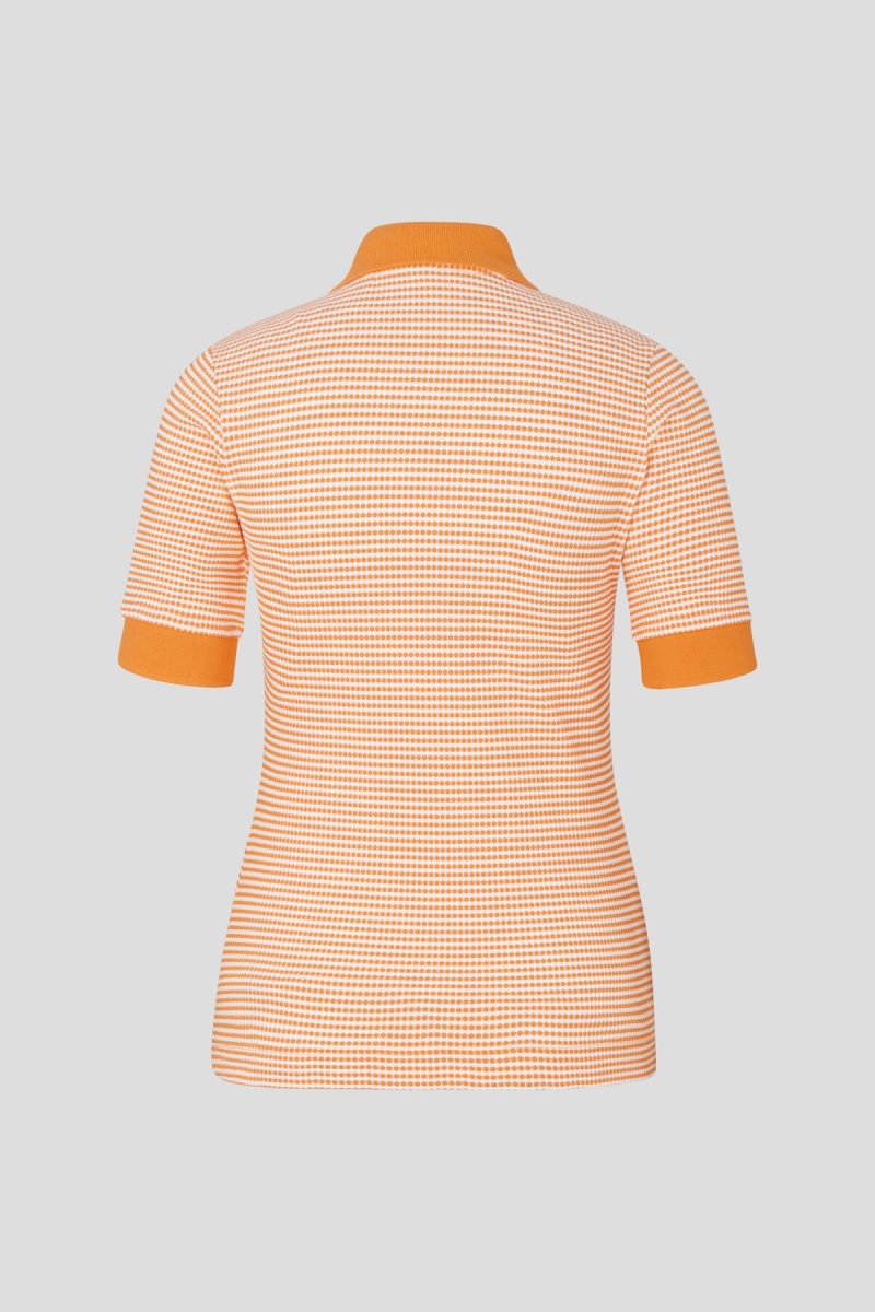 BOGNER Wendy Polo Shirt Orange Weiß | NZ4093286
