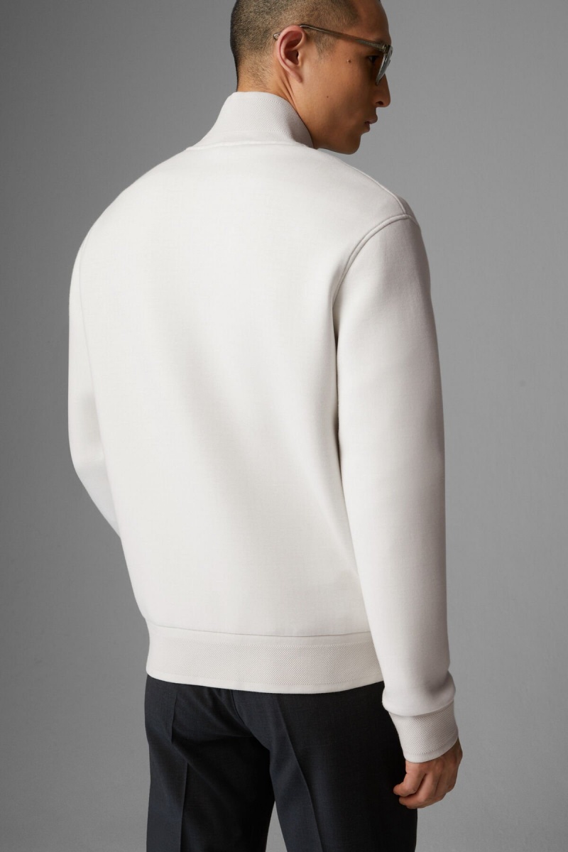 BOGNER Zac Sweatshirt Jacket Off-white | TS8937145