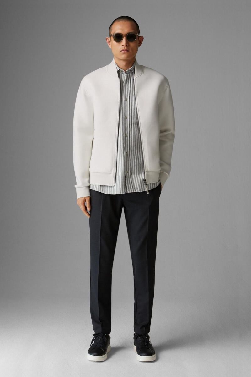 BOGNER Zac Sweatshirt Jacket Off-white | TS8937145