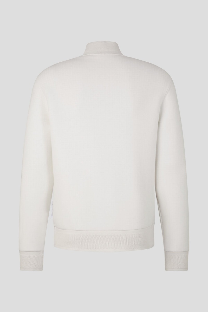 BOGNER Zac Sweatshirt Jacket Off-white | TS8937145